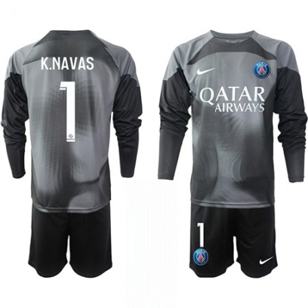 Virallinen pelipaita Paris Saint-Germain Keylor Navas 1 Maalivahti Kolmas 2022-23 Pitkähihainen - Lasten ( + Lyhyet housut ) Virallinen pelipaita Paris Saint-Germain Keylor Navas 1 Maalivahti Kolmas 2022-23 Pitkähihainen - Lasten ( + Lyhyet housut )